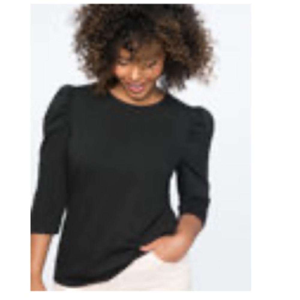 COPY - NWT Eloquii Dramatic Puff Sleeve Tee